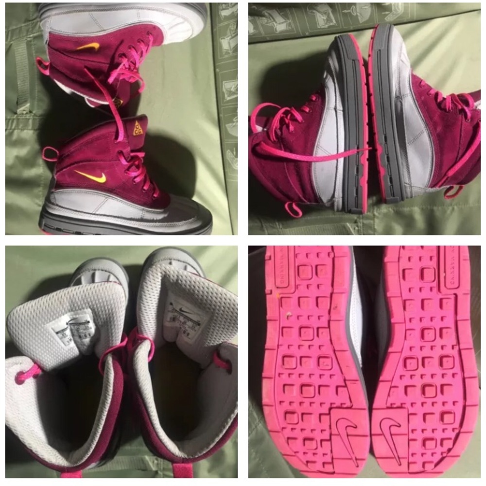Girls waterproof Nike Sneaker Boots size 4y